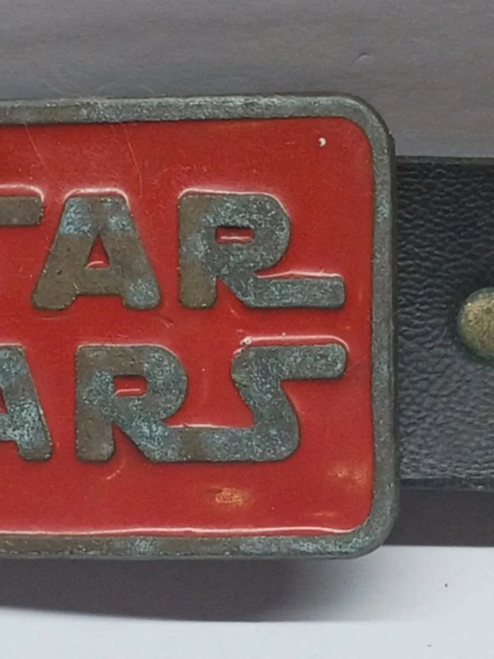 Vintage Red Star Wars Belt Buckle 1979 Lee
